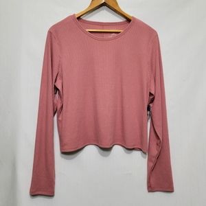 Arizona Baby Tee Crop Long Sleeve Top